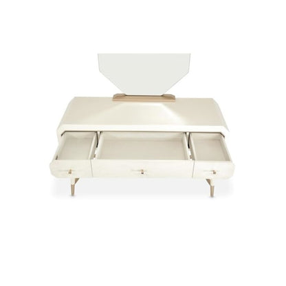 La Rachelle Vanity with Mirror - Champagne