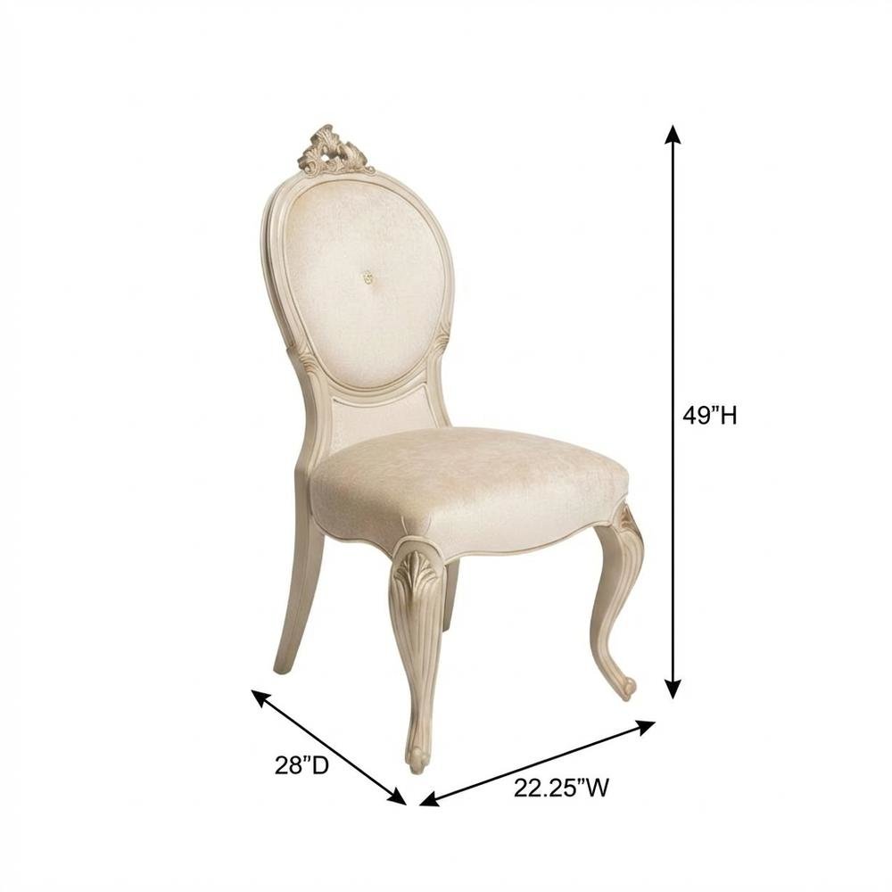 Platine de Royale Dining Side Chair - Champagne Set of 2