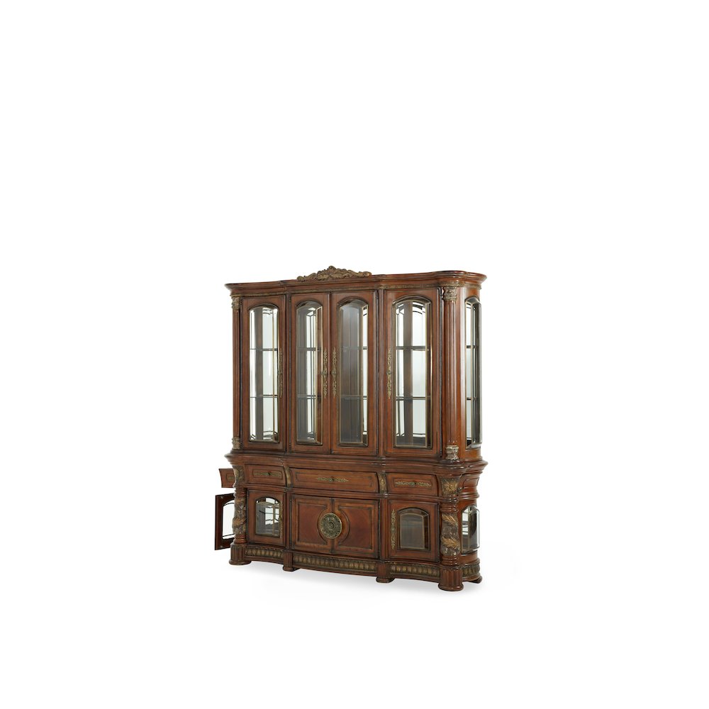 Villa Valencia China Cabinet - Classic Chestnut