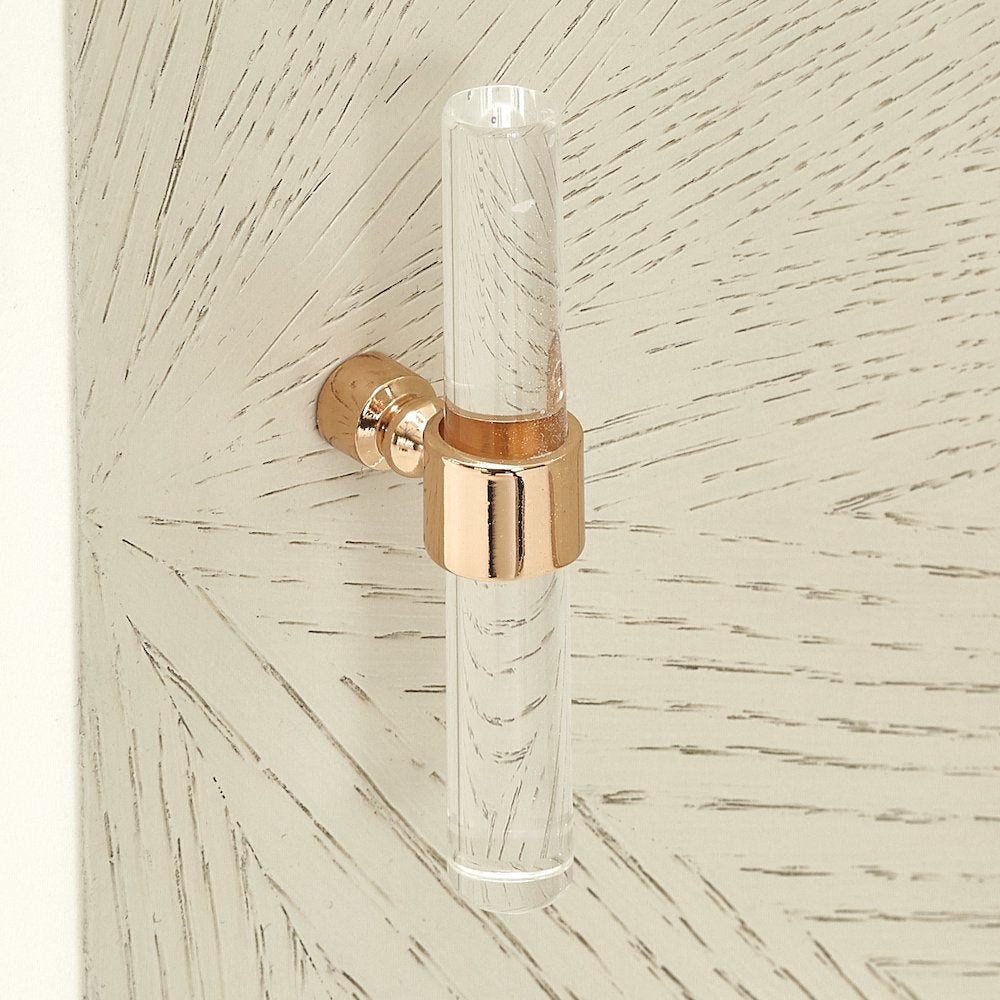La Rachelle Sideboard with Mirror - Medium Champagne