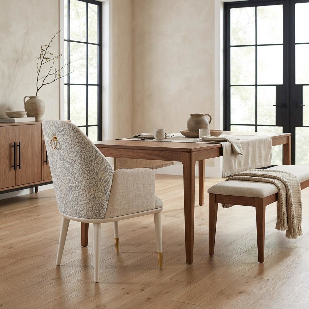 Lisbon Dining Arm Chair - Silken Matte Cream Qty 1