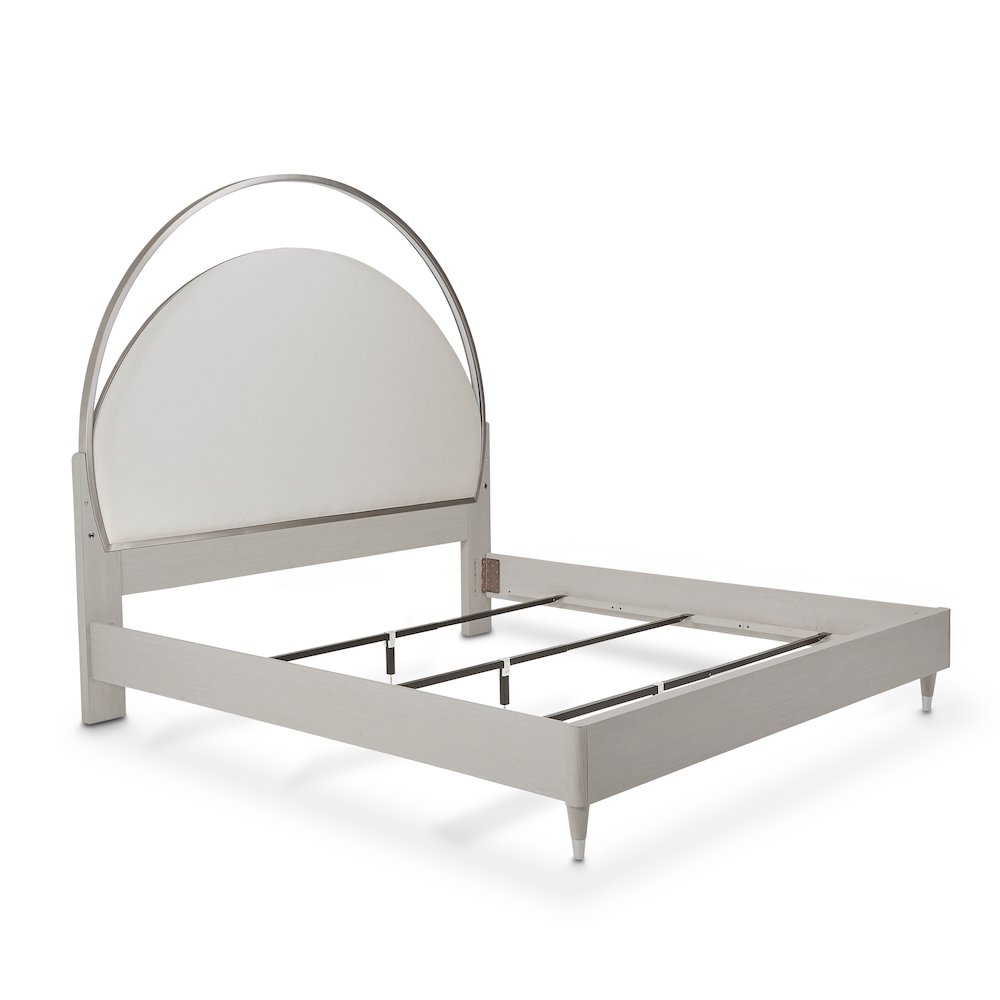 Eclipse Queen Upholstered Bed with LED Lights - Moonlight
