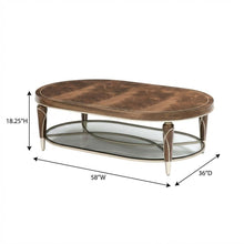 Villa Cherie Oval Cocktail Table - Hazelnut