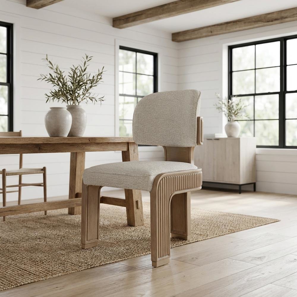 West Kensington Dining Side Chair, Set of 2 - Buff/Sea Salt Caramel