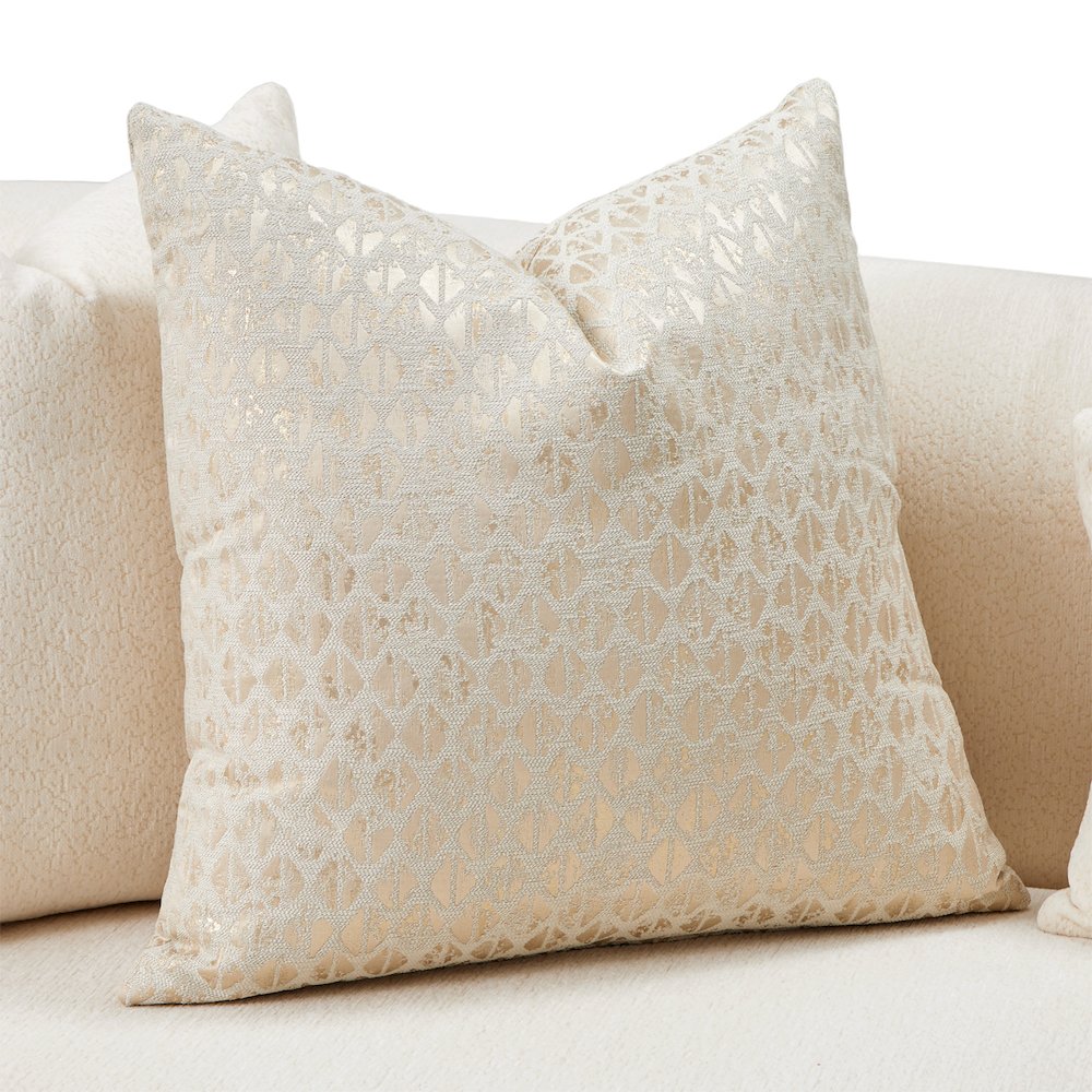 Sassani Sofa - Crepe/Gold