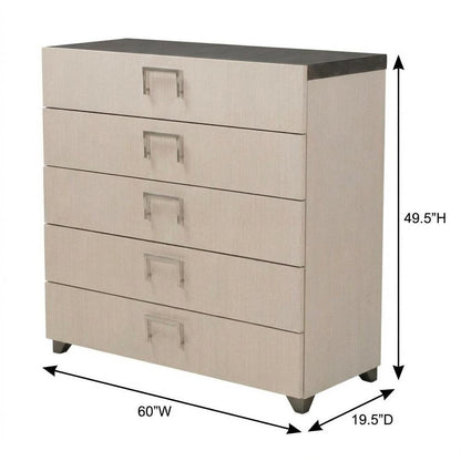 Fantosini 10-Drawer Mule Chest - Silver Mist