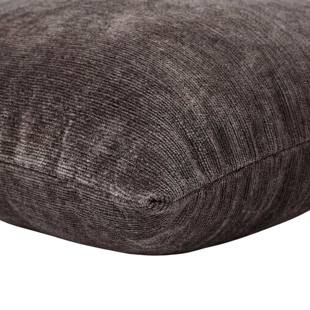 The Smith 20" Square Chenille Pillow, Set of 2 - Graphite