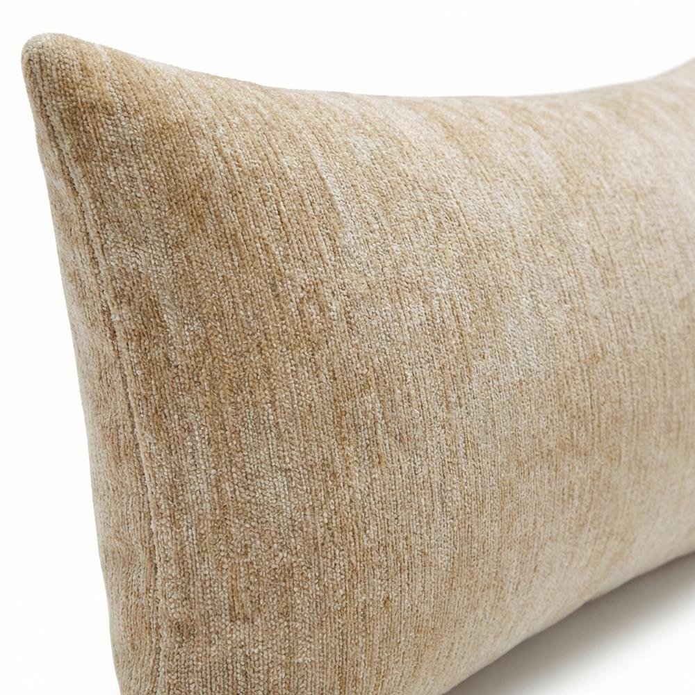 The Smith 13"x24" Oblong Chenille Pillow, Set of 2 - Camel