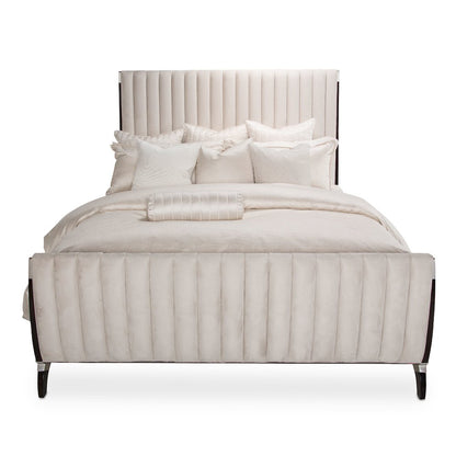 Paris Chic Cal. King Sleigh Bed - Espresso