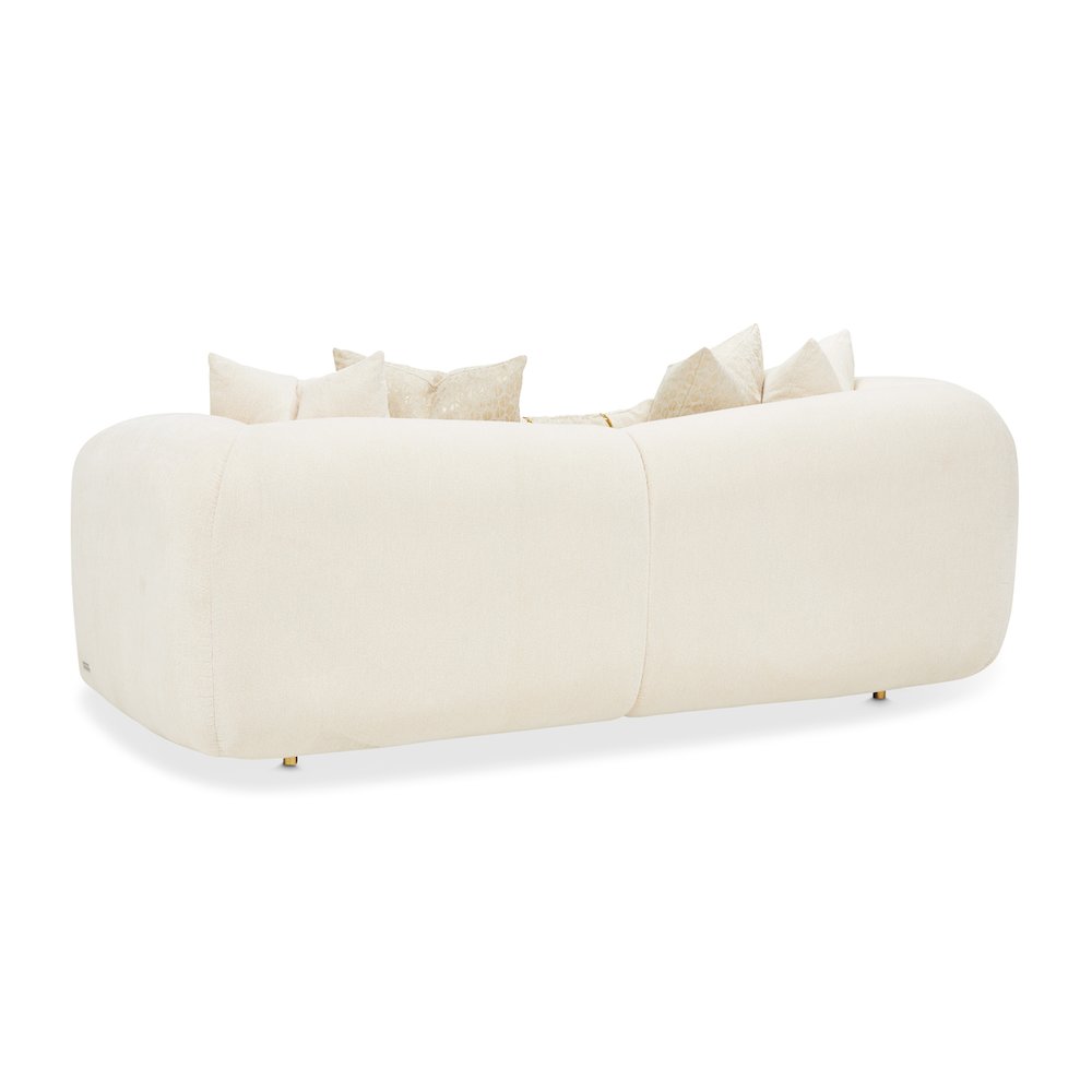 Sassani Loveseat - Crepe/Gold