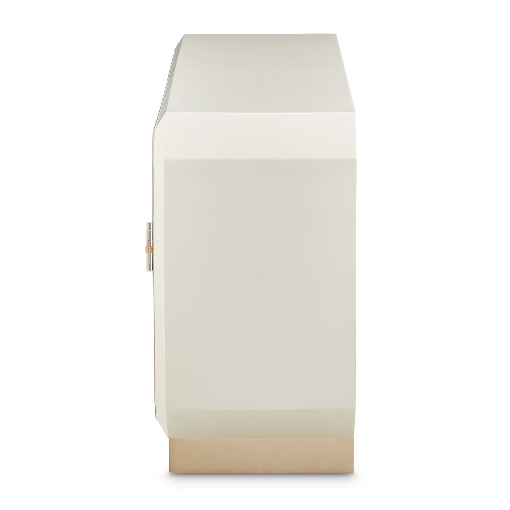 La Rachelle Sideboard with Mirror - Medium Champagne