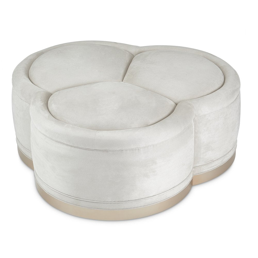 Malibu Crest Cocktail Ottoman - Chardonnay