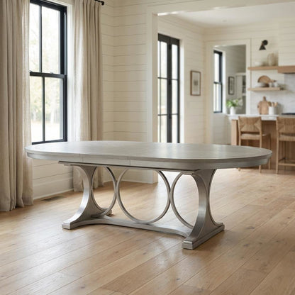 Eclipse Oval Dining Table - Moonlight Gray