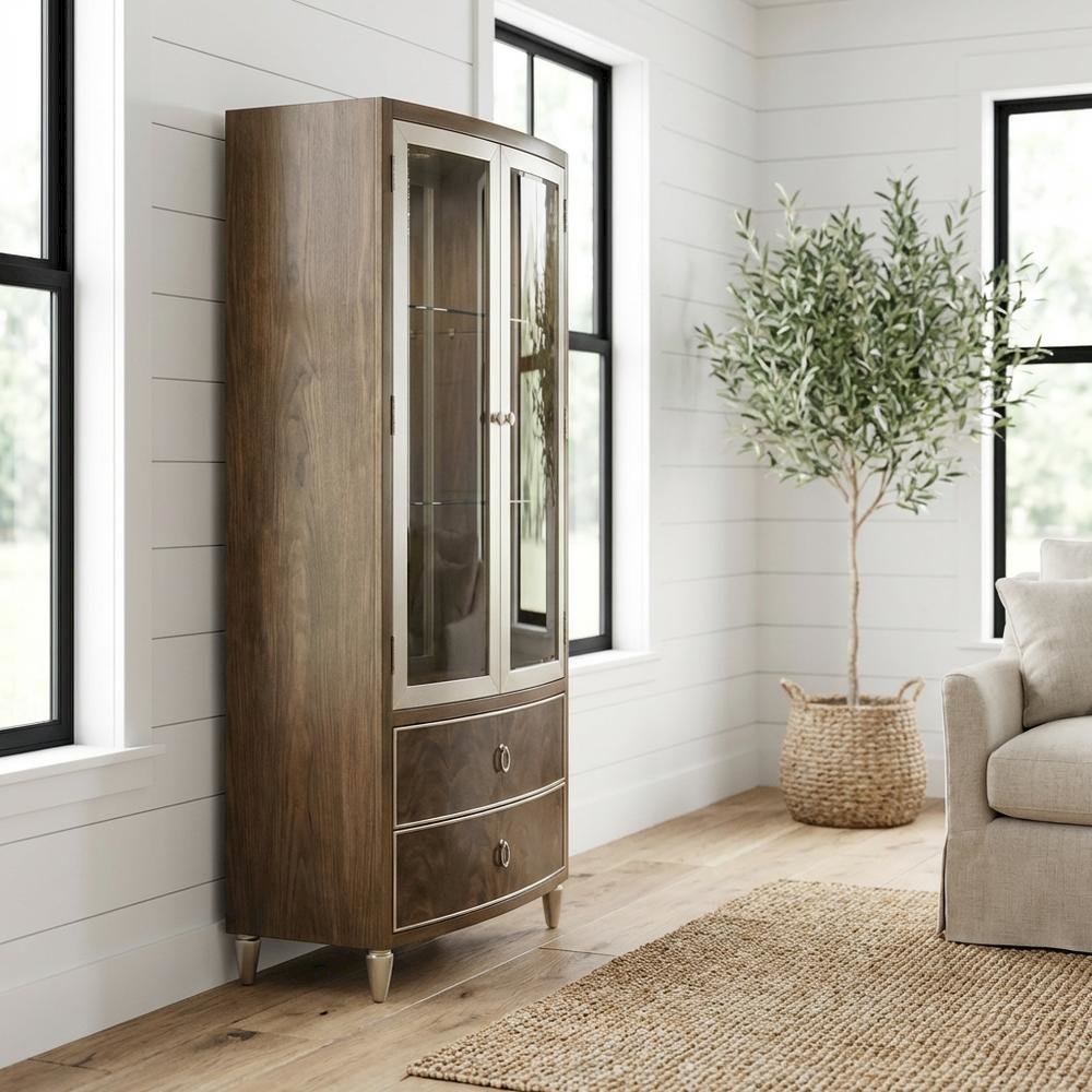 Villa Cherie Display Cabinet - Hazelnut