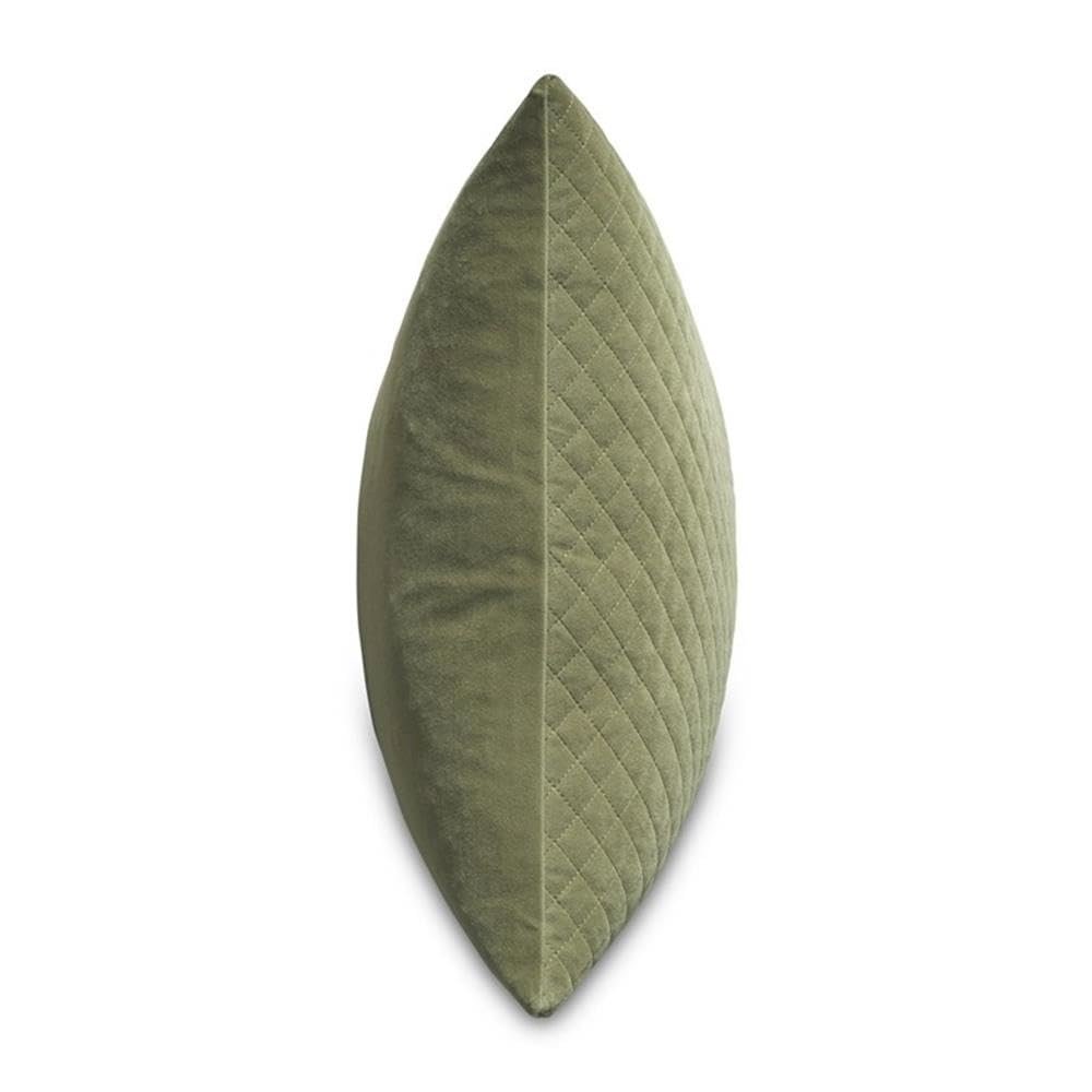 Gemma 21" Velvet Throw Pillow, Set of 2 - Tarragon Green