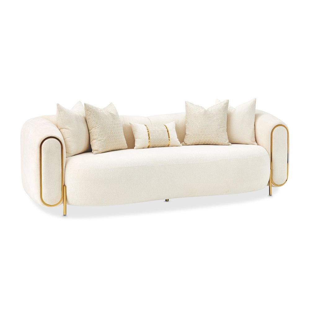 Sassani Sofa - Crepe/Gold