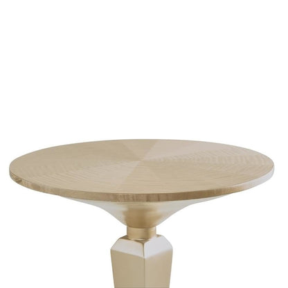 Malibu Crest Round Pedestal Tea Table - Chardonnay