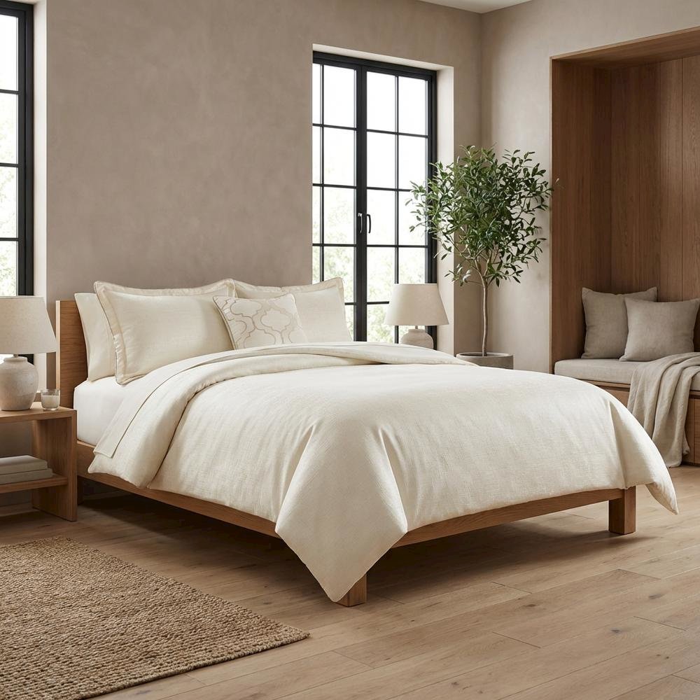 Westlyn 4-Piece King Comforter Set - Ivory