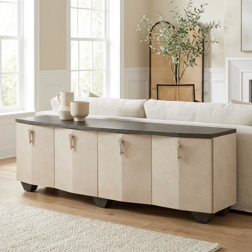 Fantosini Media Cabinet - Silver Mist