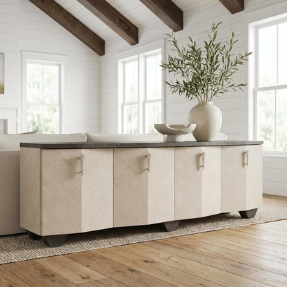 Fantosini Media Cabinet - Silver Mist