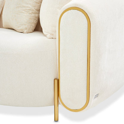 Sassani Sofa - Crepe/Gold