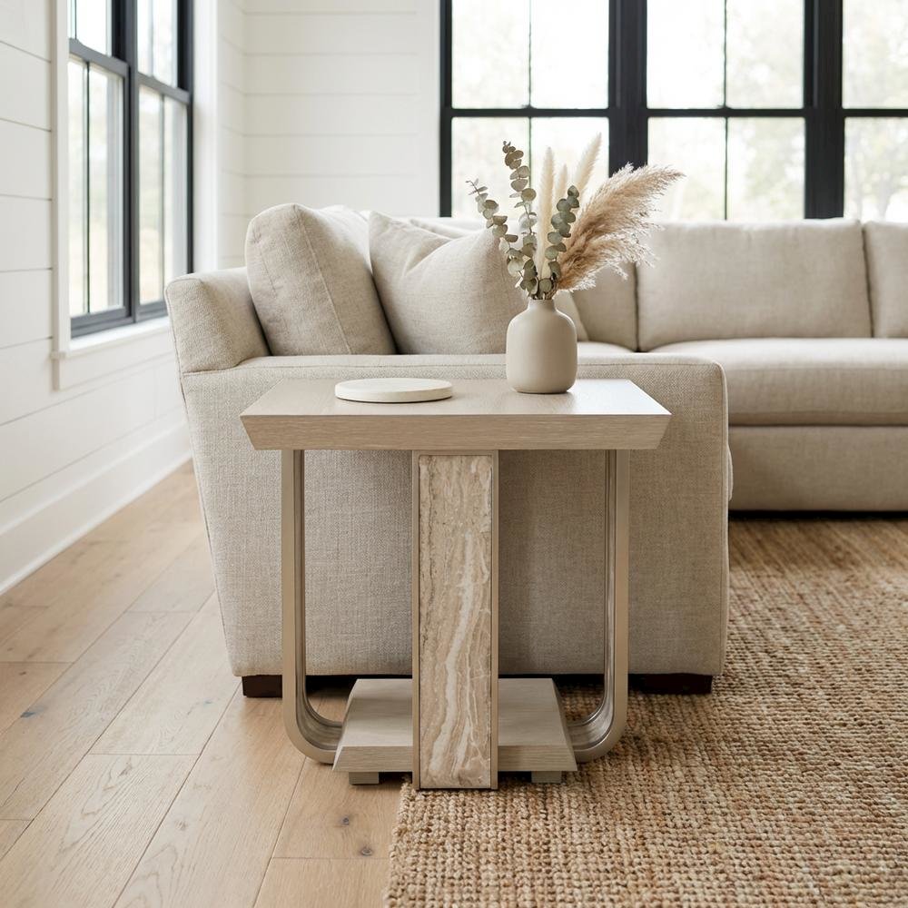 Lotus Bay End Table - Sand