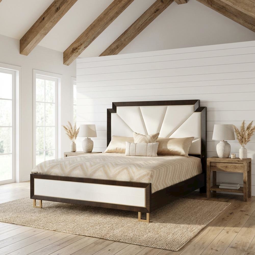 Belmont Place East King Upholstered Bed - Espresso