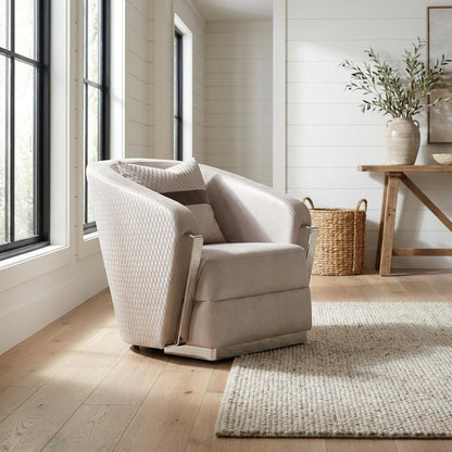 Carmela Accent Chair - Zinc/Silver