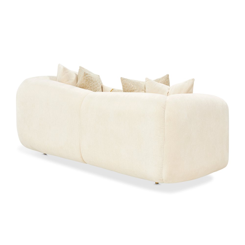 Sassani Loveseat - Crepe/Gold