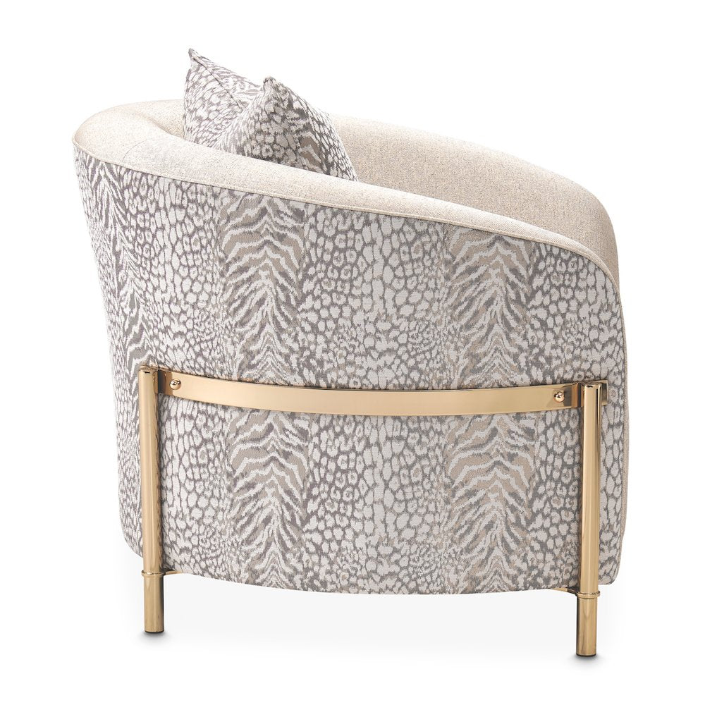 Lisbon Accent Chair - Opal/Gold