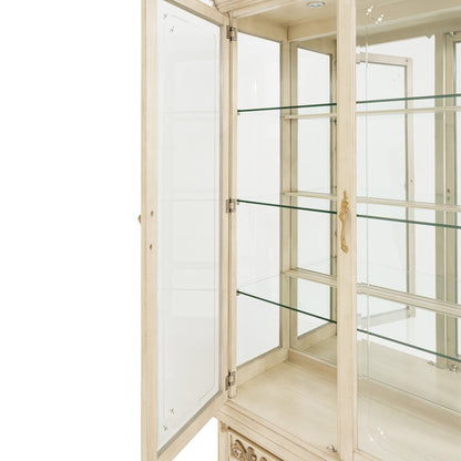 Platine de Royale Curio Display Cabinet - Champagne