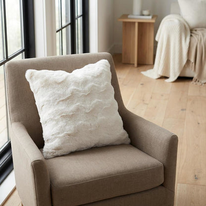 Snowdrop 20" Square Throw Pillow - Cloud