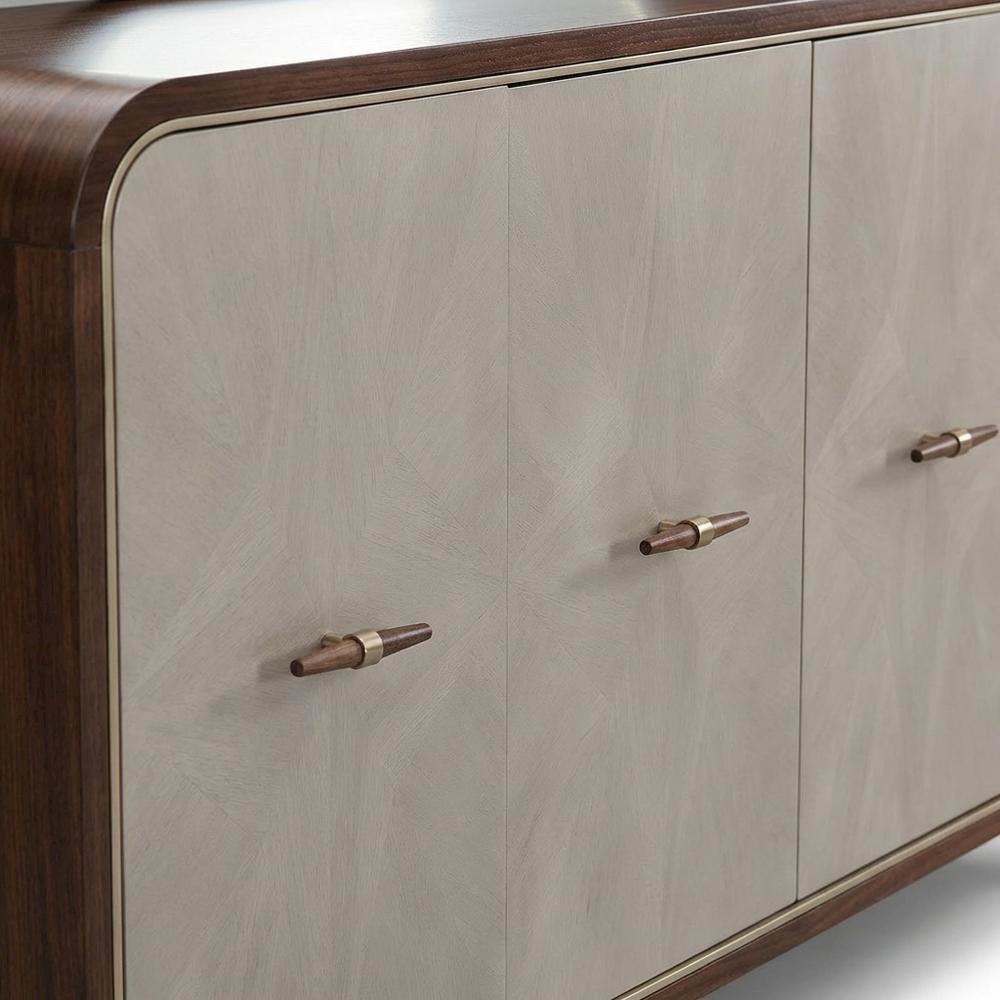 Houston Sideboard with Mirror - Walnut