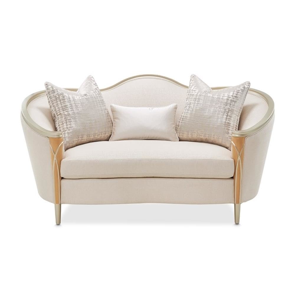 Villa Cherie Loveseat - Pearl/Caramel