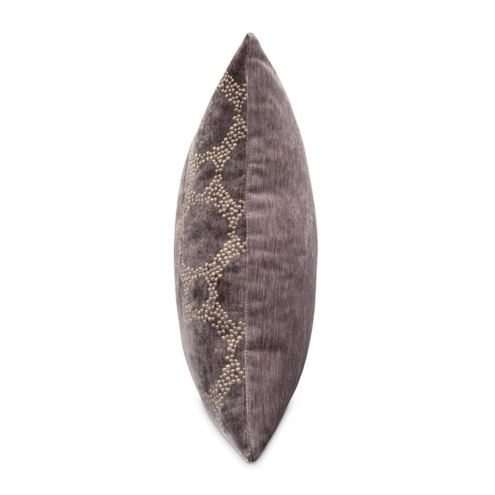 Moonbeam Heritage 19" Square Chenille Pillow, Set of 2 - Charcoal
