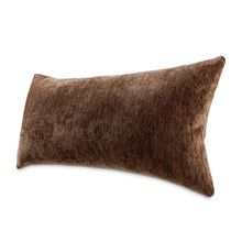 The Smith 13"x24" Oblong Chenille Pillow, Set of 2 - Chocolate