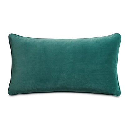 Renue Tatum 13" x 24" Velvet Throw Pillow, Set of 2 - Juniper Teal