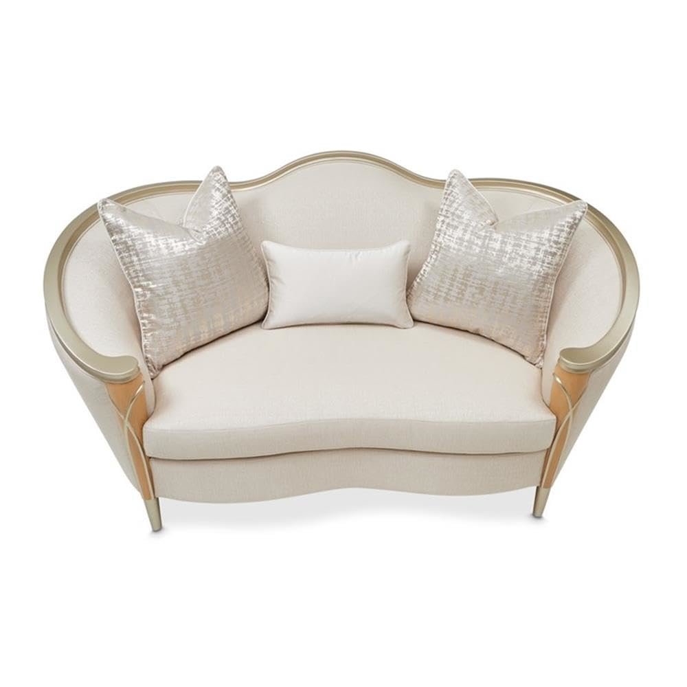 Villa Cherie Loveseat - Pearl/Caramel