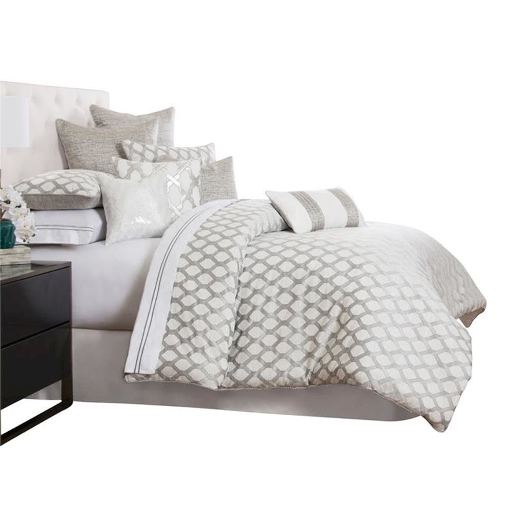Newport 10-Piece King Comforter Set - Platinum