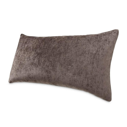 The Smith 13"x24" Oblong Chenille Pillow, Set of 2 - Graphite
