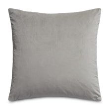 Gemma 21" Velvet Throw Pillow, Set of 2 - Mushroom Gray