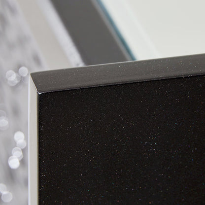 Carmela Console Table - Glossy Charcoal Sand
