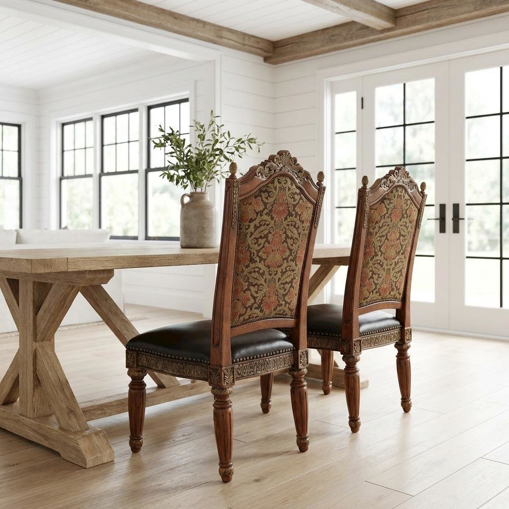 Villa Valencia Dining Side Chair - Classic Chestnut Set of 2