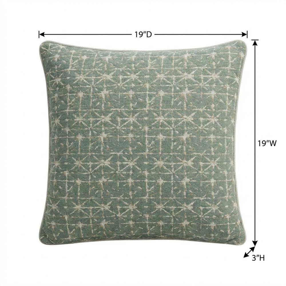 Renue Foster 20" Square Pillow, Set of 2 - Fennel Green