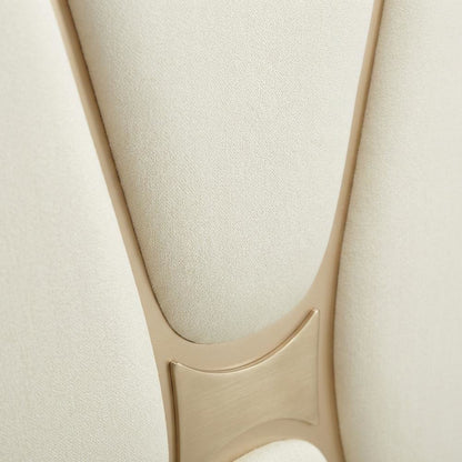 La Rachelle Eastern King Upholstered Panel Bed - Champagne
