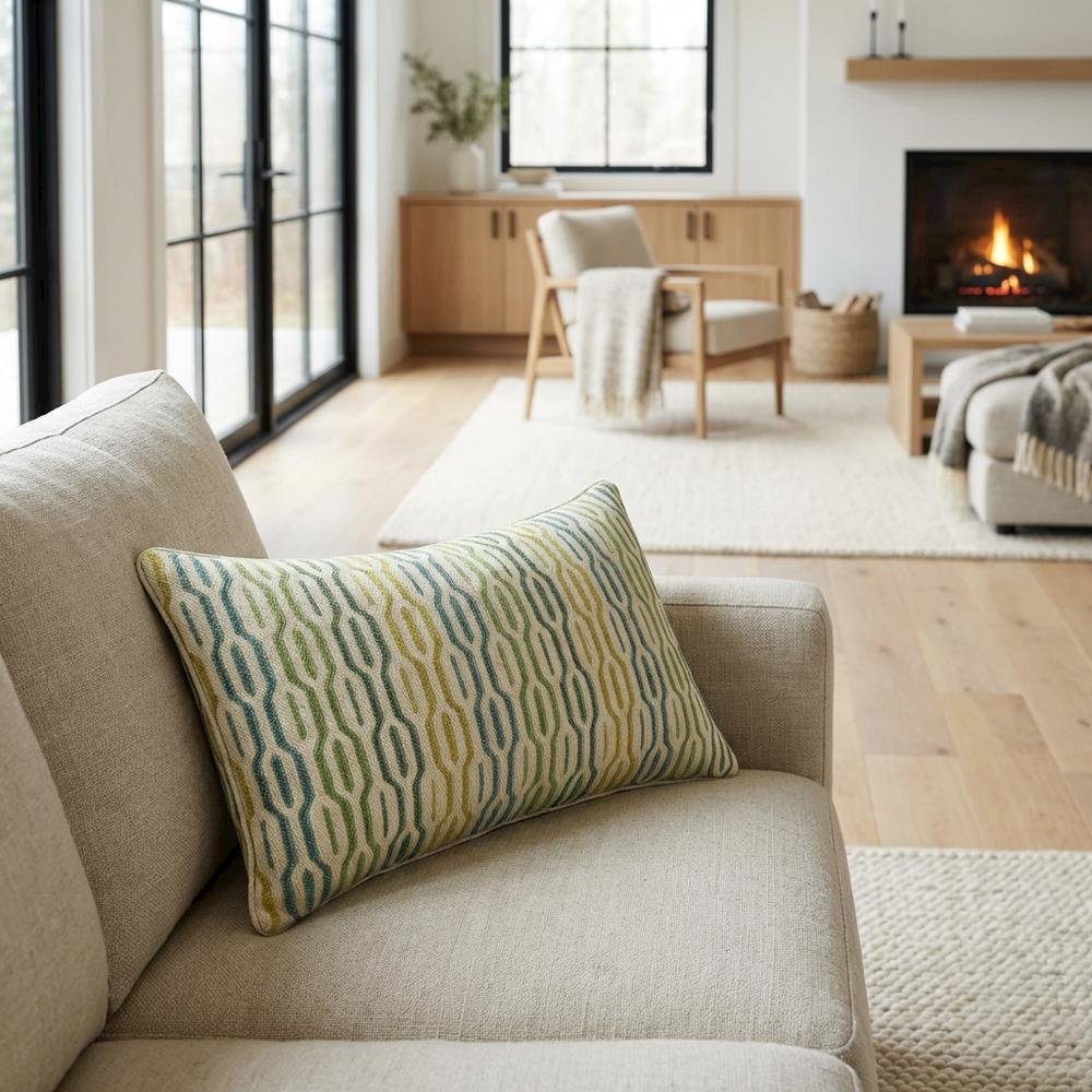 Eden Ashbury 13" x 24" Oblong Pillow, Set of 2 - Seagrass Green