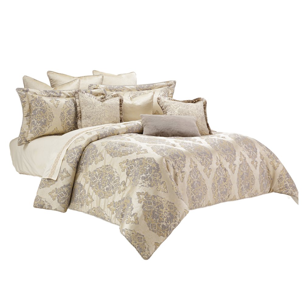 Bennett 9-Piece Queen Comforter Set - Champagne