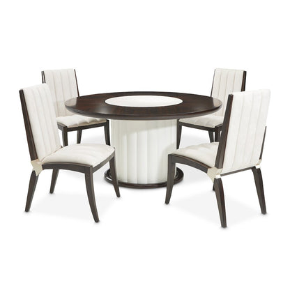 Paris Chic 60" Round Dining Table - Espresso