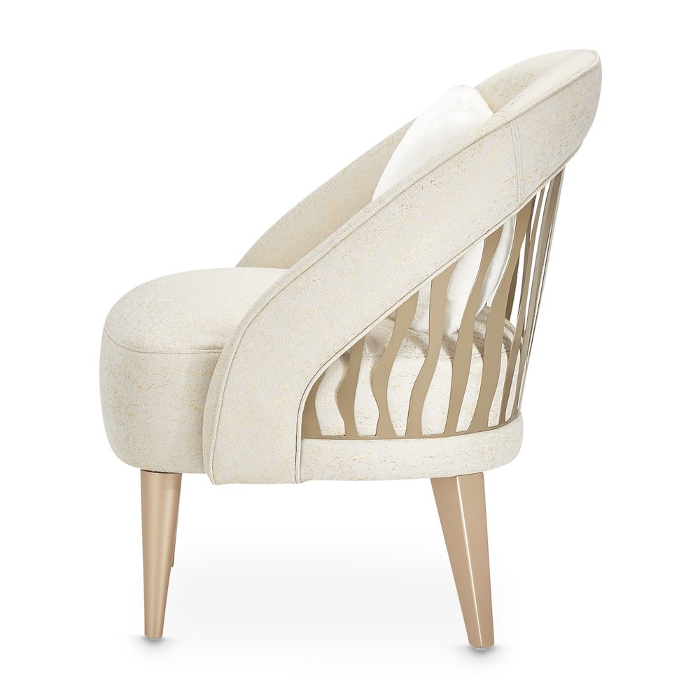 La Rachelle Flame Chair - Gold Rush/Champagne