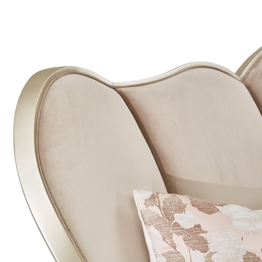 Villa Cherie Cal. King Channel Tufted Bed - Hazelnut